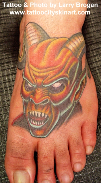 Tattoos - Demon on Foot - 17245